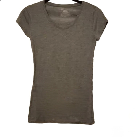 No Boundaries Tops - Grey Short Sleeve Shirt